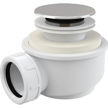 Сифон для душевого поддона Alcaplast A476 Хром — фото 1, Сифоны для поддонов