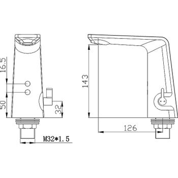 Смеситель для раковины Swedbe Europe 6020B Черный матовый — фото 2, Смесители для раковины