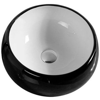 Раковина-чаша CeramaLux 39 5004BW Черная — фото 1, Раковины накладные