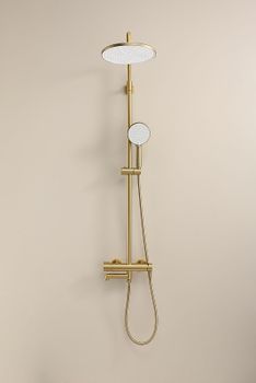Душевая система Raglo R20.24.03 Золото матовое — фото 34, Душевые стойки