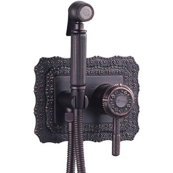 Гигиенический душ со смесителем Lemark Jasmine LM6619ORB Черная бронза — фото 1, Гигиенические души