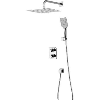 Душевая система Lemark Yeti LM7849С с термостатом Хром — фото 1, Встраиваемые душевые комплекты