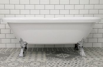 Акриловая ванна Radomir Леоннеса 1 175х80 1-01-2-0-9-138 Белая с ножками хром — фото 3, Акриловые ванны