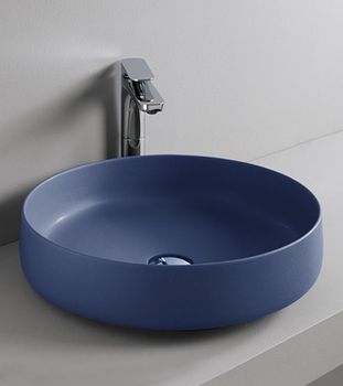 Раковина-чаша Artceram Cognac 48 COL002 16 00 Blu zaffiro — фото 3, Раковины накладные