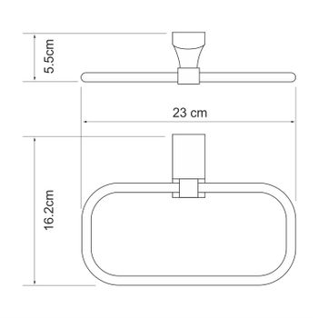 Leine K-5060WHITE Держатель полотенец — фото 4, Полотенцедержатели