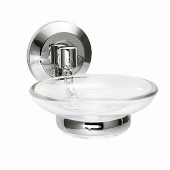Аксесс Rhein K-6229O Мыльница стекло (блистер), хром, WasserKRAFT — фото 1, Мыльницы