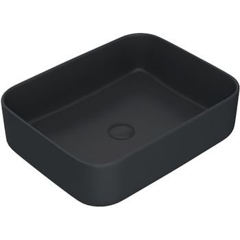 Раковина-чаша Iddis Bridge 50 BRIBM05i27 Черная матовая — фото 1, Раковины накладные