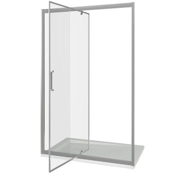 Душевая дверь Good Door Orion WTW-PD-110-C-CH 110 профиль Хром стекло прозрачное — фото 5, Распашные душевые двери