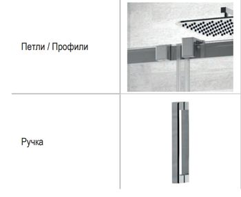 Душевая дверь Riho Ocean O104 140x195 G006003120 (GU0204100) Хром — фото 2, Раздвижные душевые двери