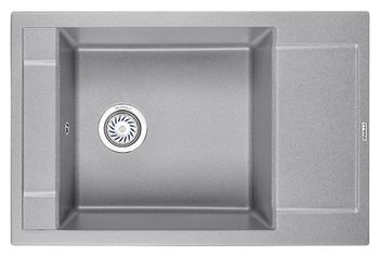 Granula-7806, БАЗАЛЬТ, кухонная мойка, кварц — фото 1, Кухонные мойки