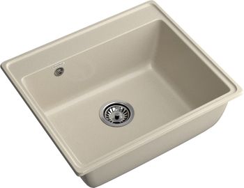 GRANFEST Мойка VERTEX 580 1-чаша 580*500мм топаз арт.GF- — фото 1, Кухонные мойки