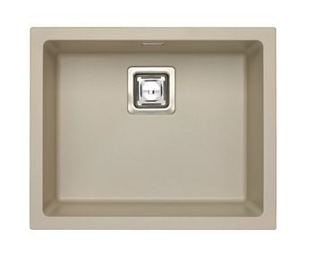 Мойка для кухни ALVEUS QUADRIX 50 GRANITAL+ PEBBLE-G02M 560X460X200 с сифоном 1133398, — фото 1, Кухонные мойки
