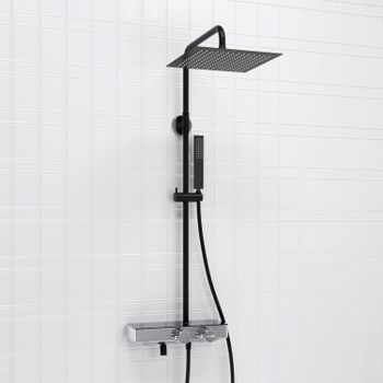 A114.162.218.CB Thermo Душевой комплект с термостатическим смесителем — фото 1, Душевые стойки