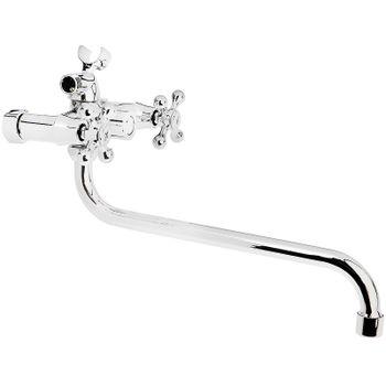 Смеситель для ванны Accoona Эконом A87176 универсальный Хром — фото 1, Смеситель для ванны