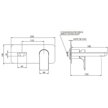 Смеситель для раковины Remer Infinity I15KBNO Черный матовый — фото 2, Смесители для раковины