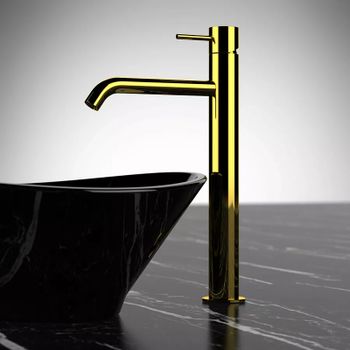 Смеситель для раковины Remer X-Style X10LXLDO Золото глянцевое — фото 3, Смесители для раковины