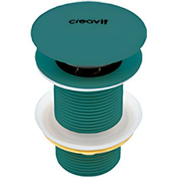 Донный клапан Creavit SF030.NYL click-clack Зеленый нил — фото 1, Донные клапаны