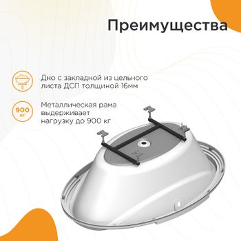 Акриловая ванна Radomir Fra Grande Гранада 185x119 4-01-0-0-1-403 без гидромассажа — фото 4, Акриловые ванны