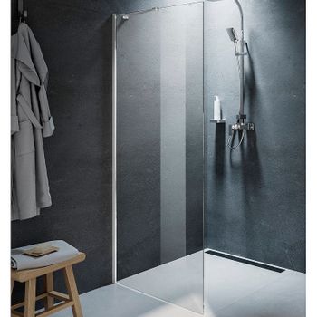 Душевая перегородка Riho Novik Z400 80 G003028120 профиль Хром стекло прозрачное — фото 1, Душевые перегородки