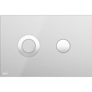 Клавиша смыва Alcaplast Flat Inox TURN-INOX Хром — фото 1, Кнопки смыва