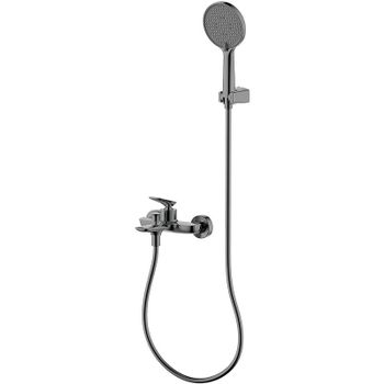 Смеситель для ванны AQUAme Como AQM6512GM Оружейный металл — фото 1, Смеситель для ванны