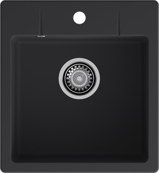 GRANFEST Мойка URBAN 245 1-чаша 450*490мм черный арт.GF-UR- — фото 1, Кухонные мойки