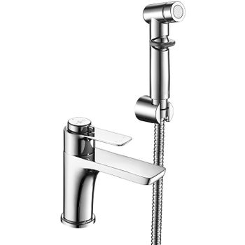 Смеситель для раковины Rossinka RS50-15 с термостатом Хром — фото 1, Смесители для раковины