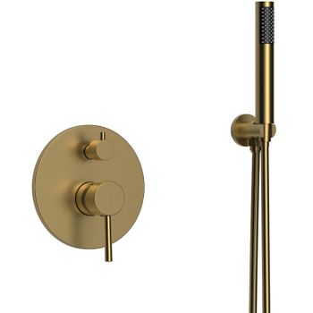 Душевая система Raiber Graceful RPG-005 Золото матовое — фото 6, Встраиваемые душевые комплекты