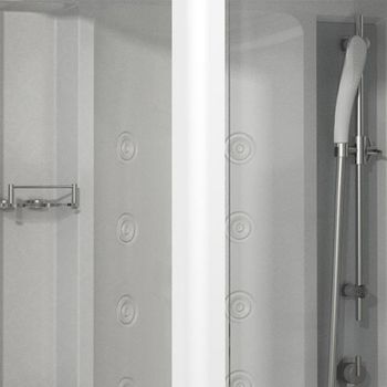 Душевая кабина Radomir Диана 1 118x108 1-05-1-0-0-0640 с баней профиль Белый стекло прозрачное — фото 5, Душевые кабины