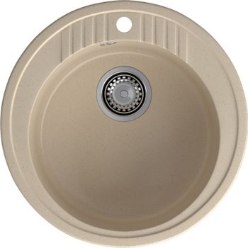 GRANFEST Мойка RONDO 520 1-чаша D-520мм кашемир арт.GF- — фото 2, Кухонные мойки
