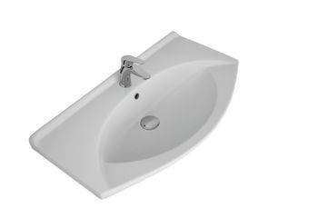 ЛАГУНА, 85 см, мебельный умывальник, керамический — фото 4, Мини-раковины