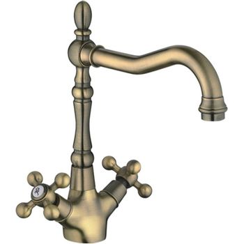 Смеситель для кухни Haiba HB4419-4 Бронза — фото 1, Смесители для кухни