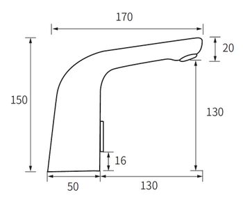 Сенсорный смеситель для раковины, арт.SNR 26, ESKO — фото 2, Смесители для раковины