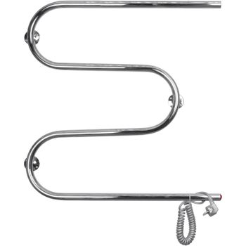 Электрический полотенцесушитель Domoterm М-образный DMT 107-25 60x60 EK R Хром — фото 1, Электрические полотенцесушители