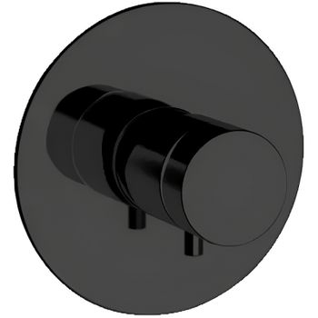 Смеситель для душа Remer Elegance NT30NO с термостатом Черный матовый — фото 1, Смеситель для душа