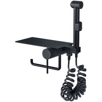 Гигиенический душ со смесителем Bronze de Luxe Scandi 708/1B Черный матовый — фото 1, Гигиенические души