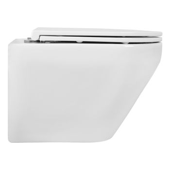 Унитаз подвесной безободковый Aquatek ЛЕЯ AQ1199Т-00, смыв Торнадо, 490*360*320 мм, горизонтальный в — фото 4, Подвесные унитазы