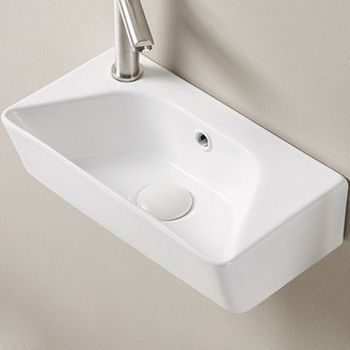 Раковина CeramaLux 40 78578R Белая глянцевая — фото 1, Мини-раковины