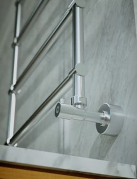 Водяной полотенцесушитель Margaroli Sole 4424706CRN Хром — фото 2, Водяные полотенцесушители