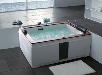 Акриловая ванна Gemy 186х151 G9052 II O R с гидромассажем — фото 3, Акриловые ванны