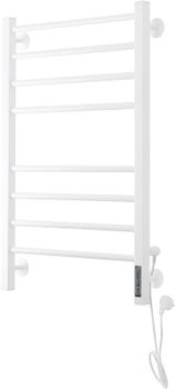 Электрический полотенцесушитель Domoterm Куба DMT Куба П8 500x800 EK R Белый матовый — фото 4, Электрические полотенцесушители