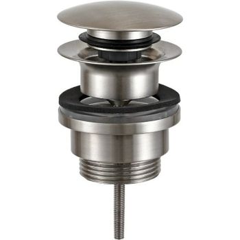 Донный клапан Remer 905CCR114XV click-clack Сталь — фото 1, Донные клапаны