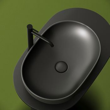 Раковина-чаша Ceramicanova Element 60 CN6047MDH Темный антрацит матовый — фото 9, Раковины накладные