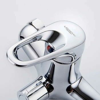 Смеситель для ванны Ledeme H13 2213L универсальный Хром — фото 2, Смеситель для ванны