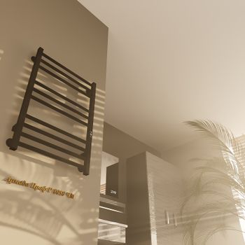 Электрический полотенцесушитель Altasan АрмадаПроф 80х50 АрмадаПрофР8050ЧМ Черный муар — фото 2, Электрические полотенцесушители