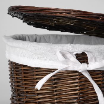 Donau WB-530-M Плетеная корзина с крышкой — фото 4, Органайзеры для ванной