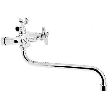 Смеситель для ванны Accoona Эконом A87181 универсальный Хром — фото 1, Смеситель для ванны