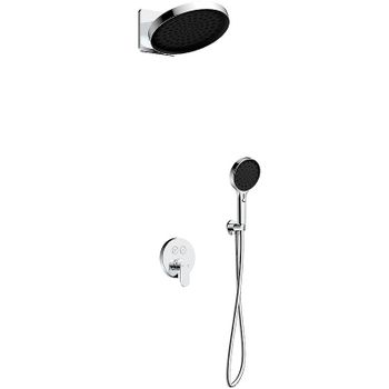 Душевая система AQUAme AQM8402CR Хром — фото 1, Встраиваемые душевые комплекты