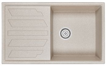 Granula-8601, ПИРИТ, кухонная мойка, кварц — фото 1, Кухонные мойки