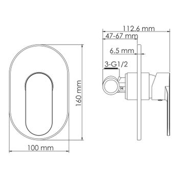 Mindel 8551 Смеситель для душа — фото 6, Смеситель для душа